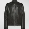 Biker in morbida pelle