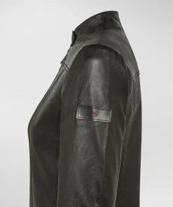 Biker in pelle effetto used