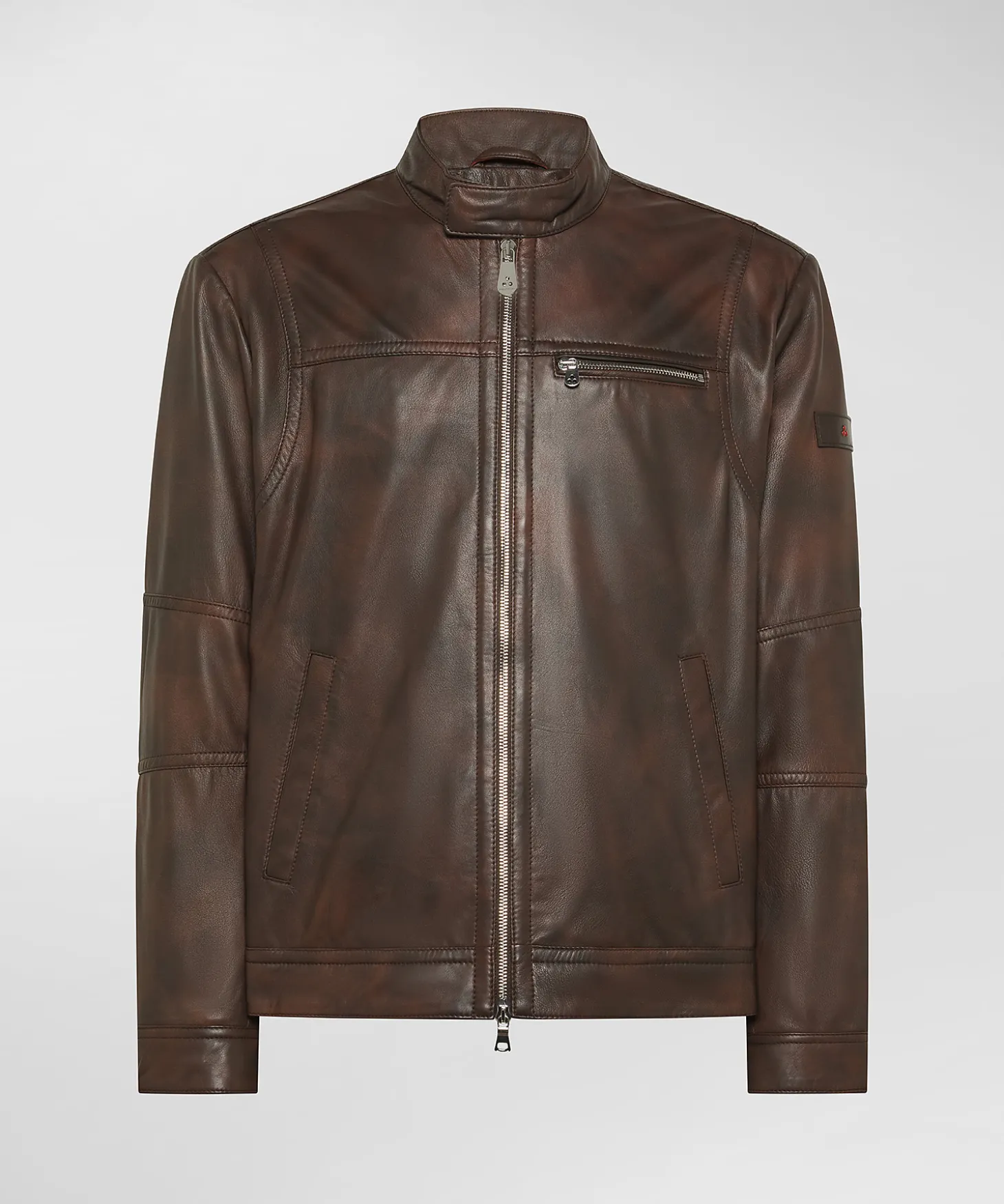 Biker in pelle effetto vintage