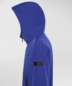 Bomber con cappuccio in tela leggera