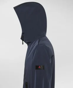 Bomber con cappuccio in tela leggera