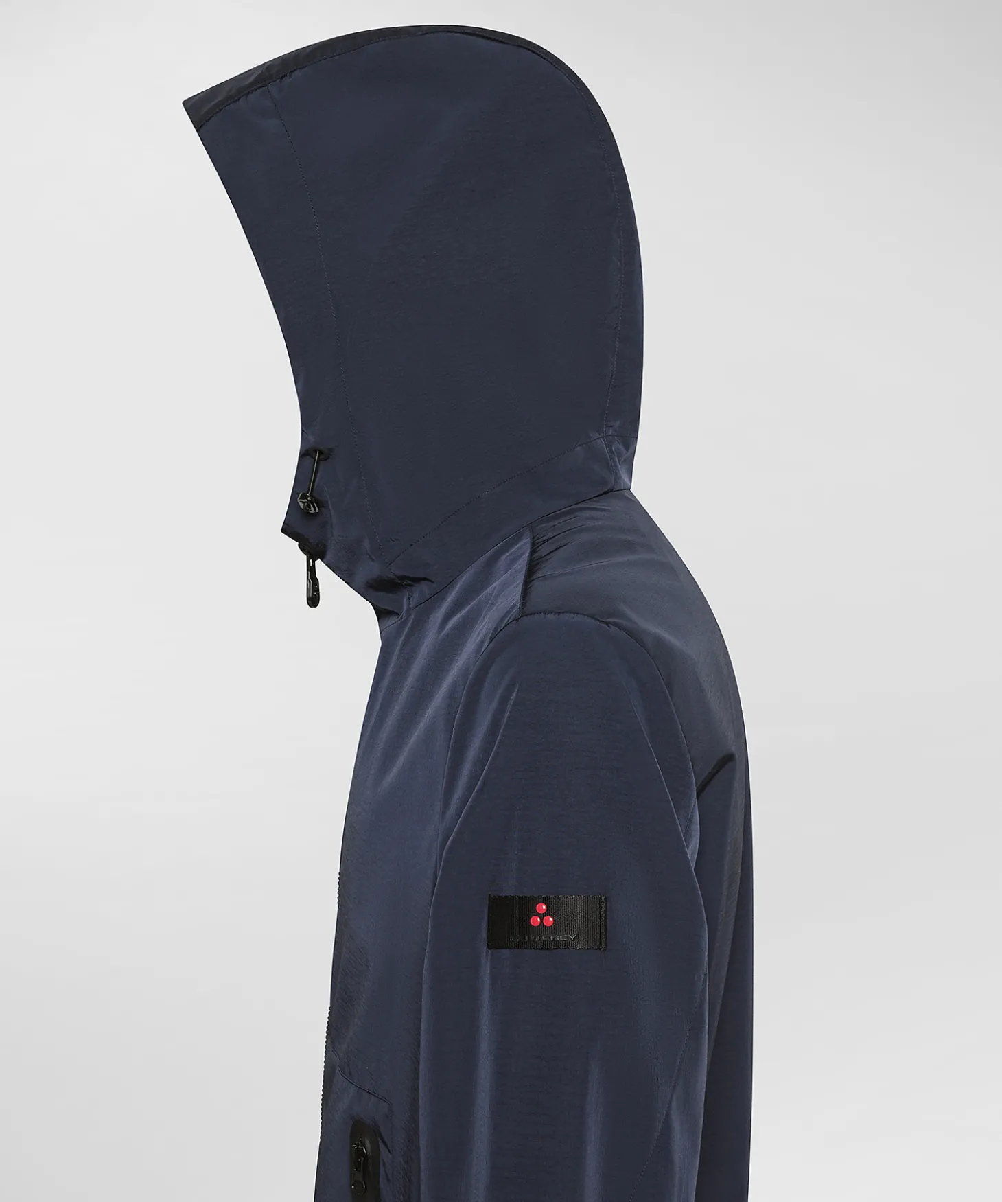 Bomber con cappuccio in tela leggera