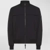 Bomber stretch con dettagli a contrasto