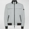 Bomber stretch con dettagli a contrasto