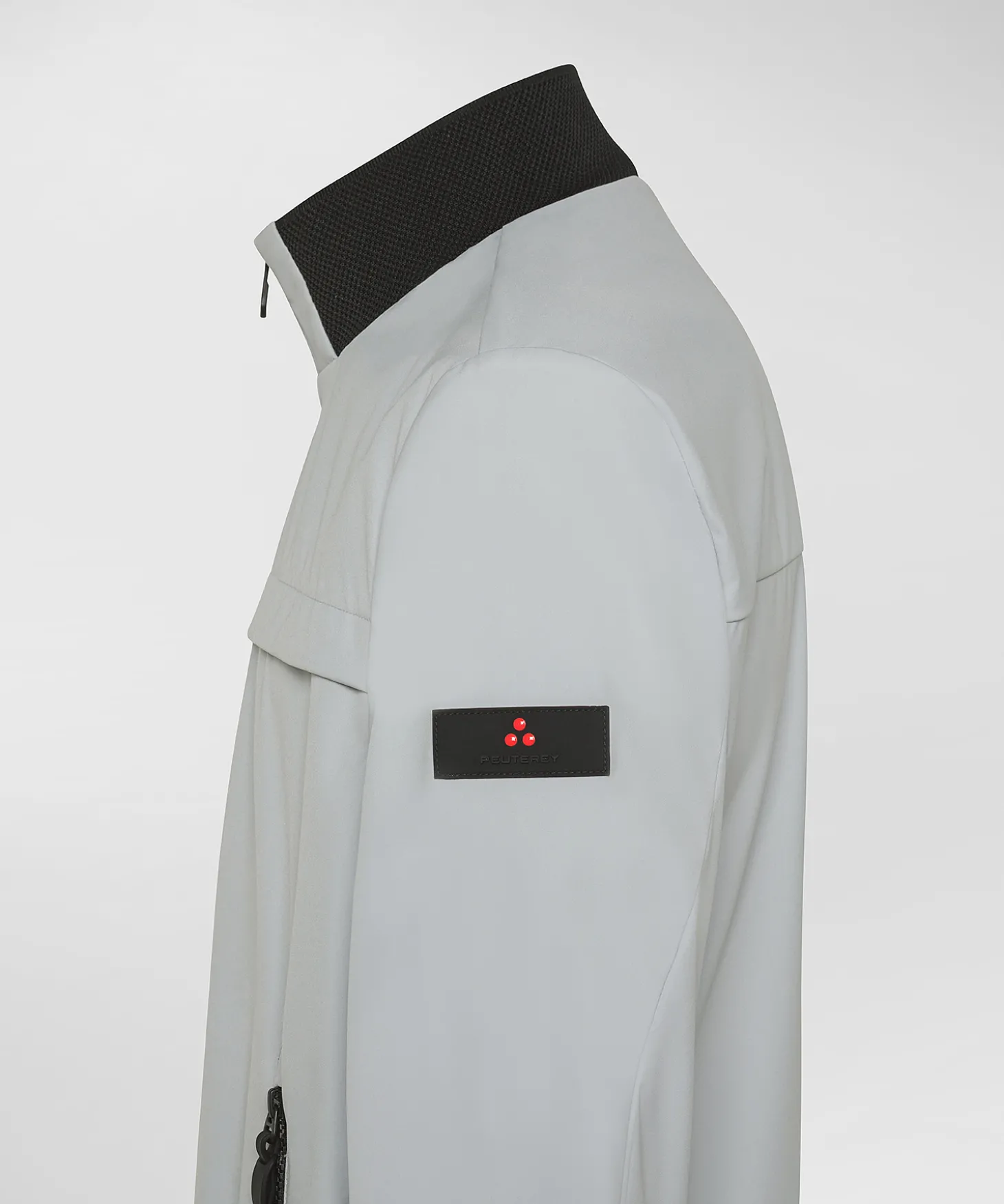 Bomber stretch con dettagli a contrasto