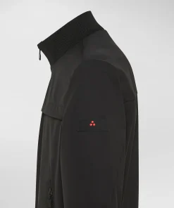 Bomber stretch con dettagli a contrasto
