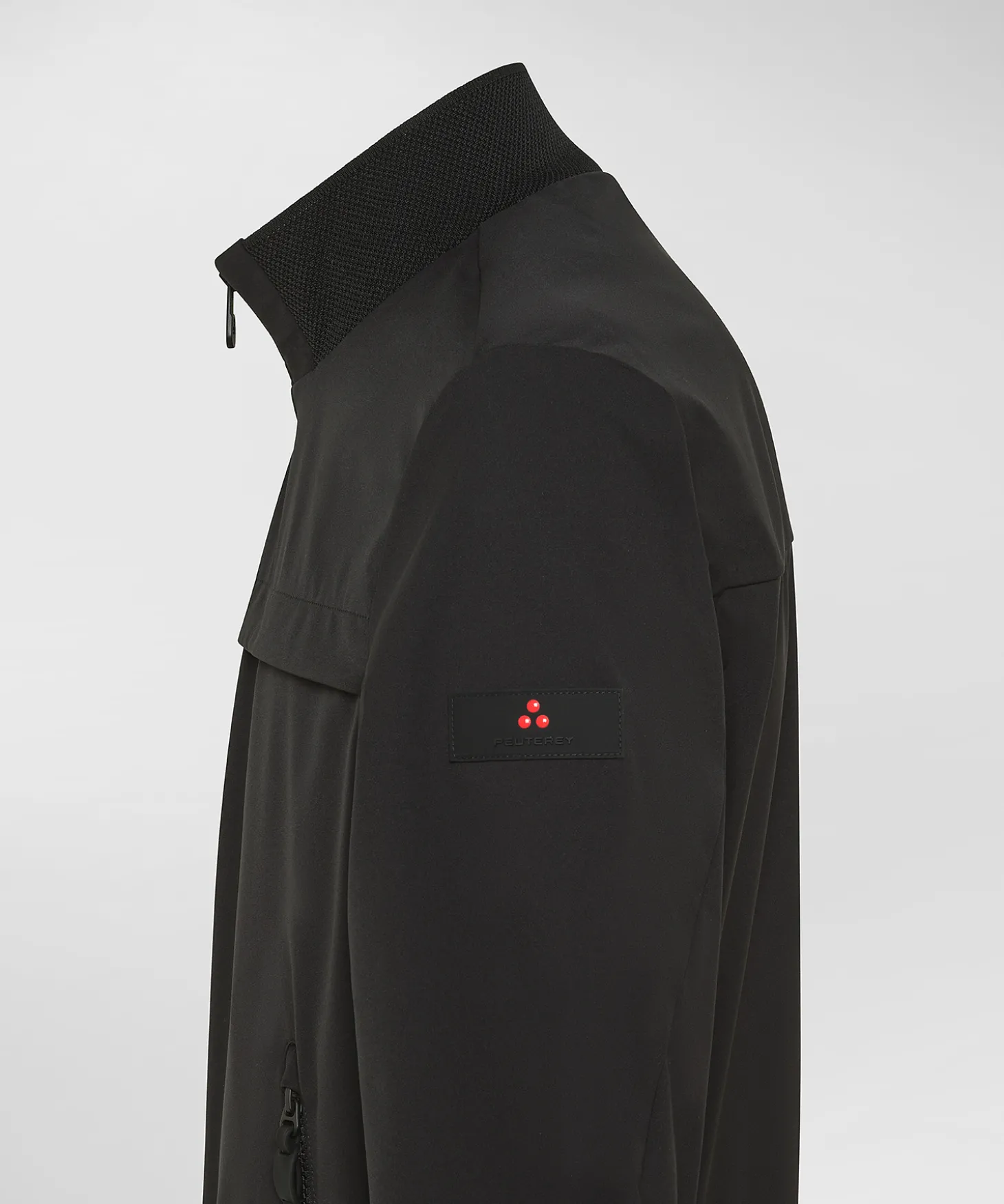 Bomber stretch con dettagli a contrasto
