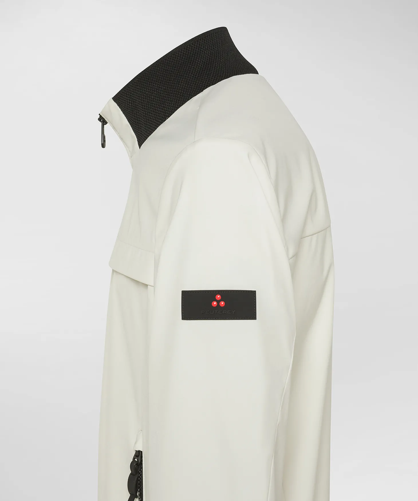 Bomber stretch con dettagli a contrasto
