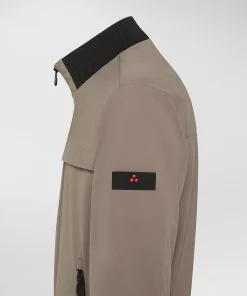 Bomber stretch con dettagli a contrasto