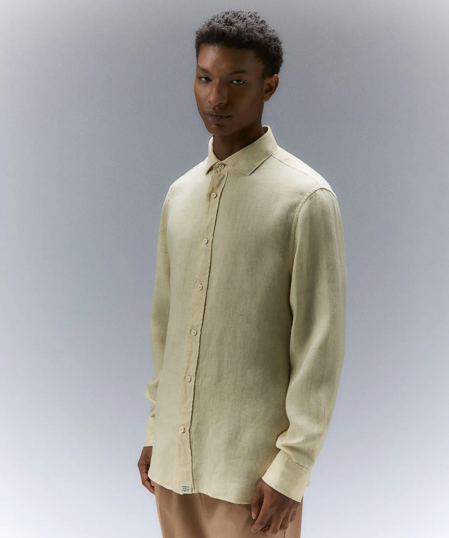 Camicia in lino tinto capo