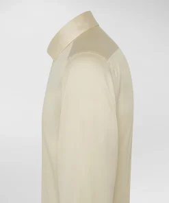 Camicia in piqué di cotone mercerizzato