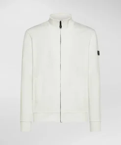 Felpa con collo in piedi e full zip