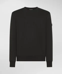Felpa girocollo in 100% cotone