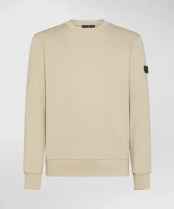 Felpa girocollo in 100% cotone