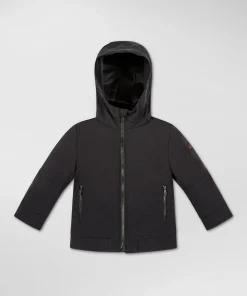 Giacca antivento con zip nera