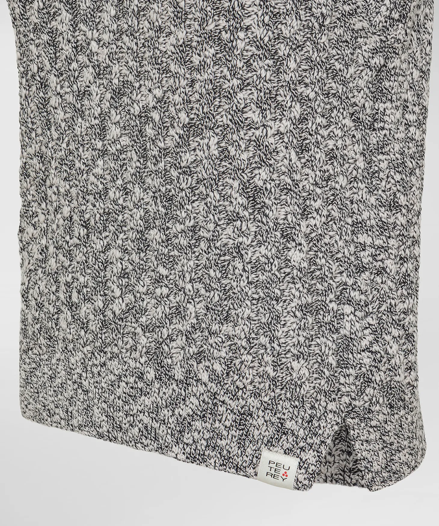 Gilet a trecce in cotone mouliné