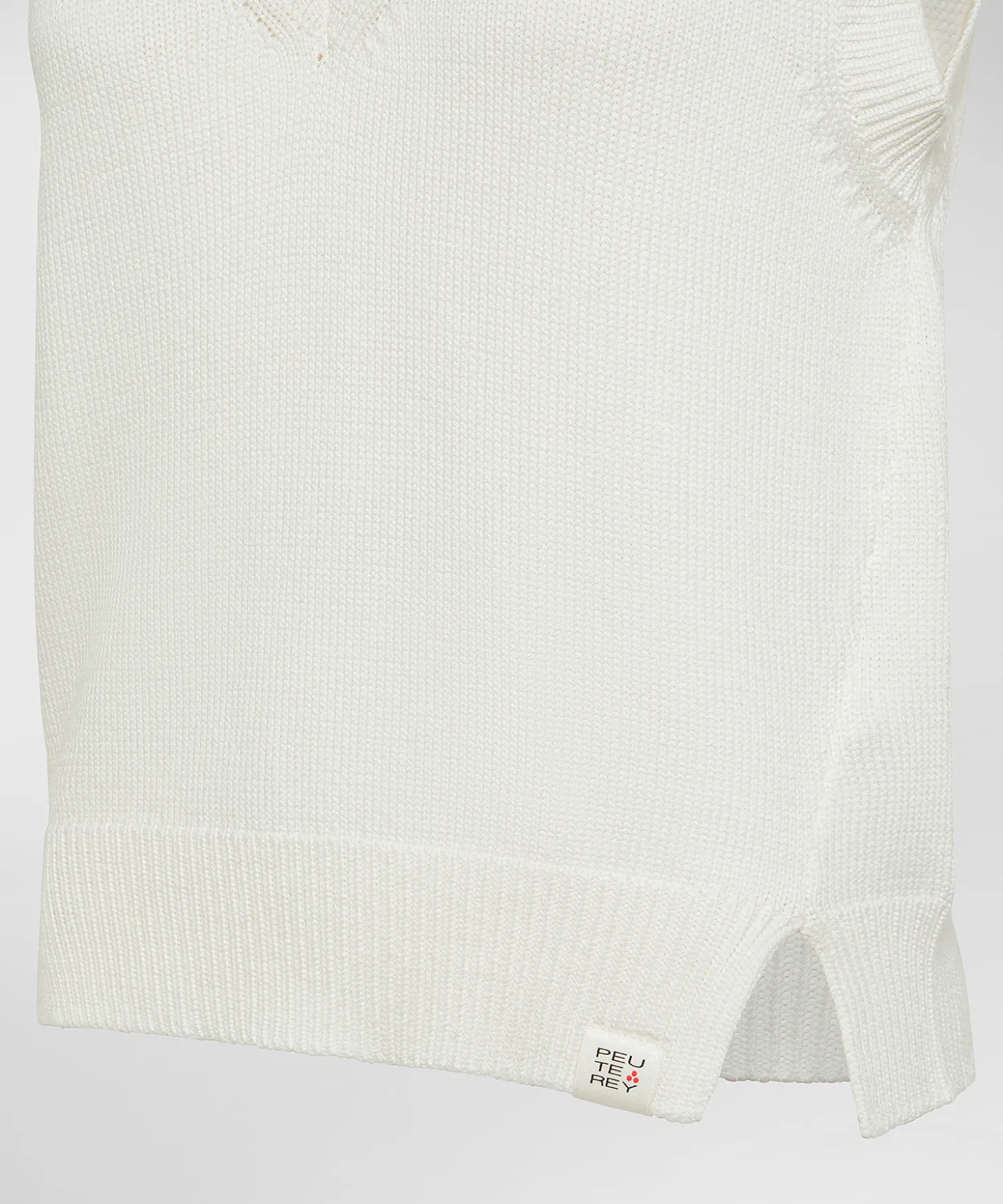 Gilet in tricot di viscosa lucido