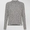Maglia a trecce in cotone mouliné