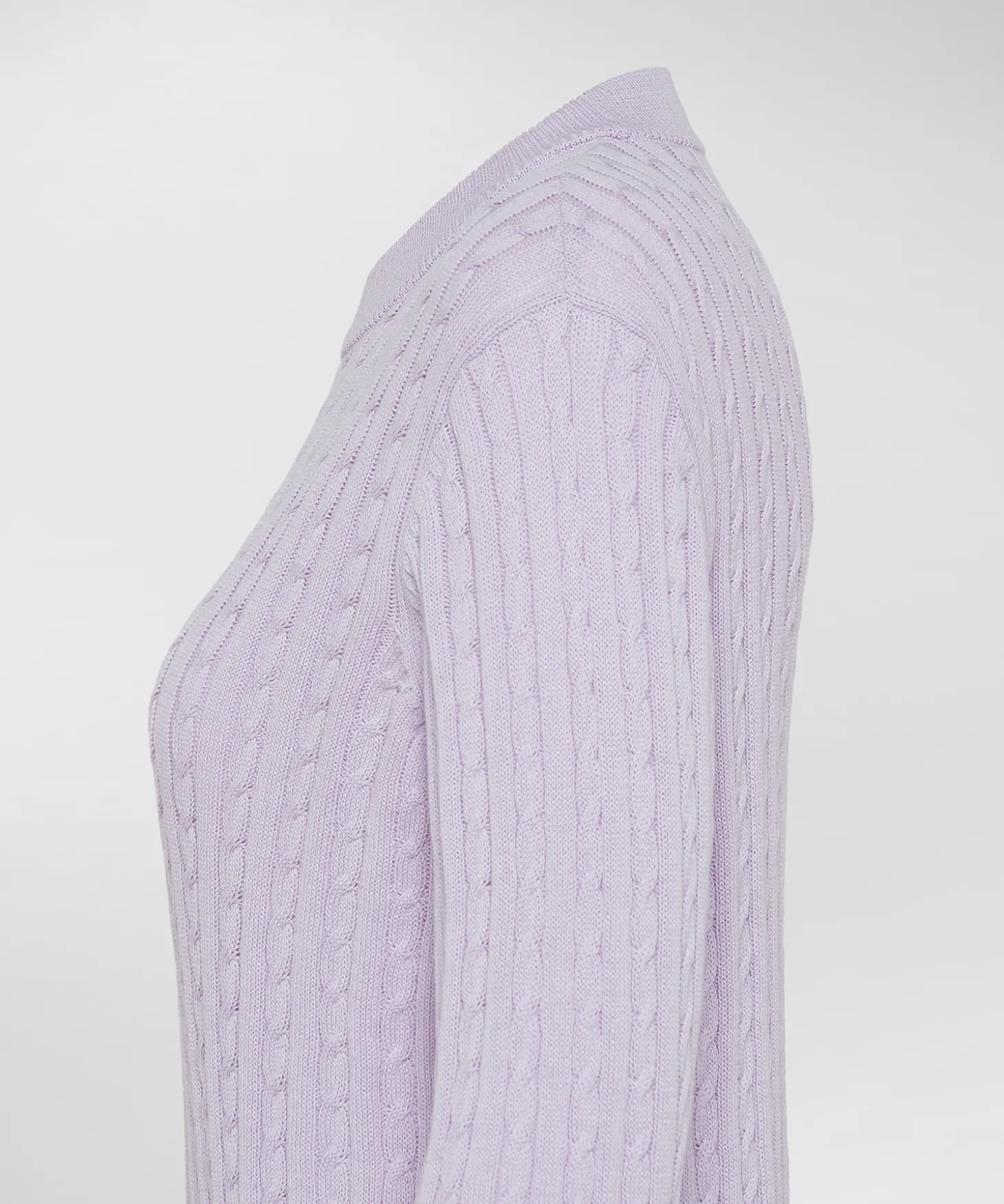 Maglia a treccia in tricot di cotone