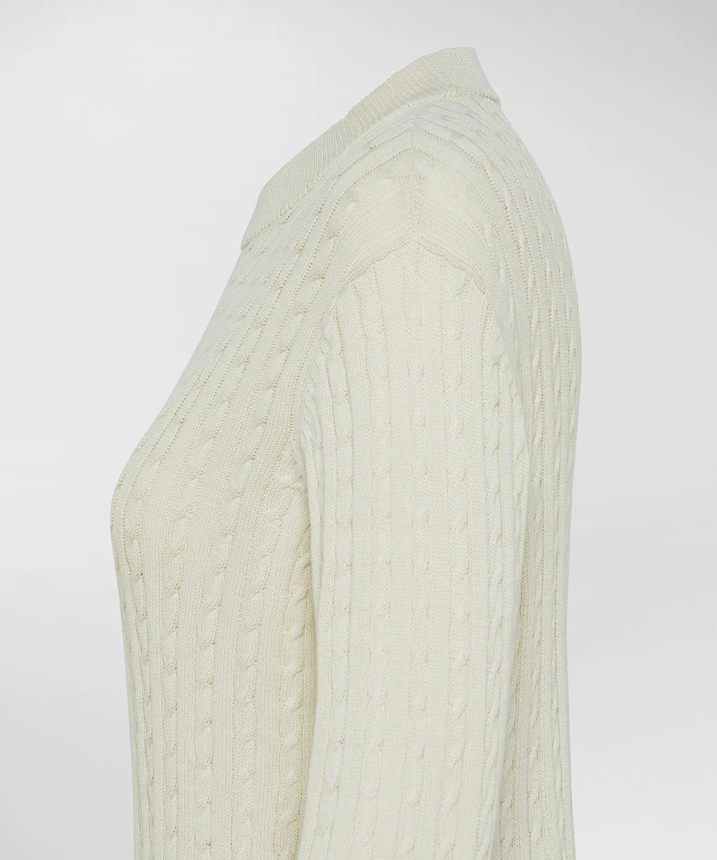 Maglia a treccia in tricot di cotone