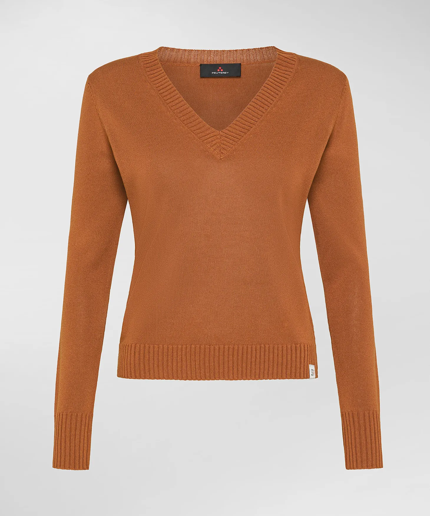 Maglia con scollo a V in tricot