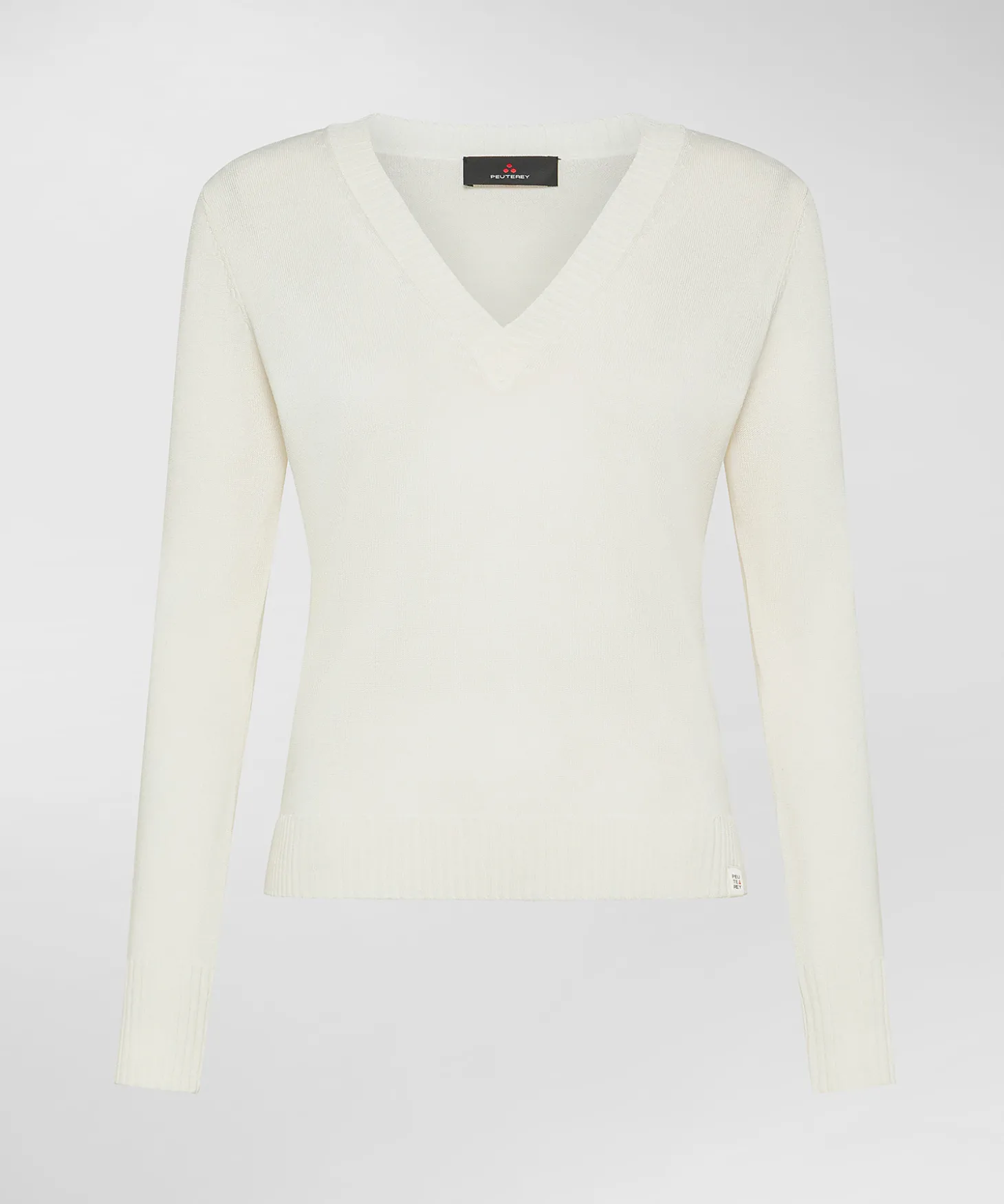 Maglia con scollo a V in tricot