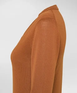 Maglia con scollo a V in tricot