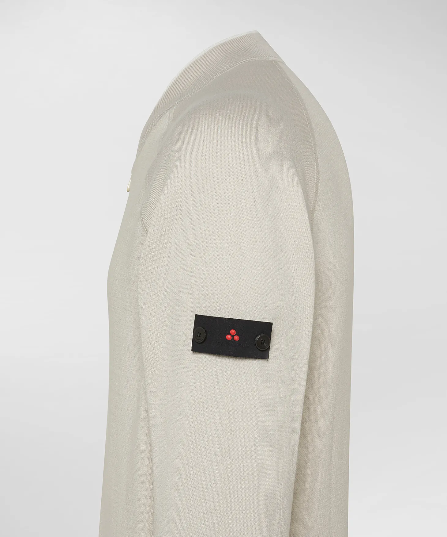 Maglia full zip effetto felpa
