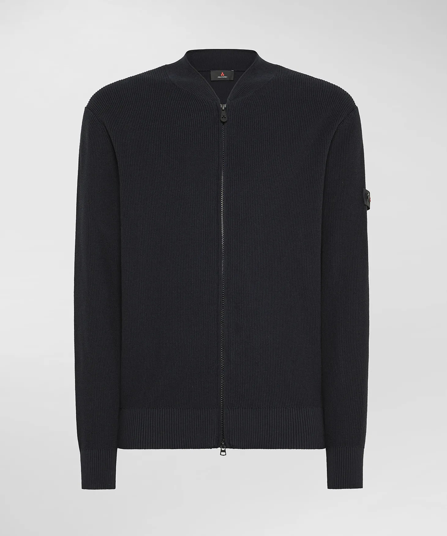 Maglia full zip in maglia inglese