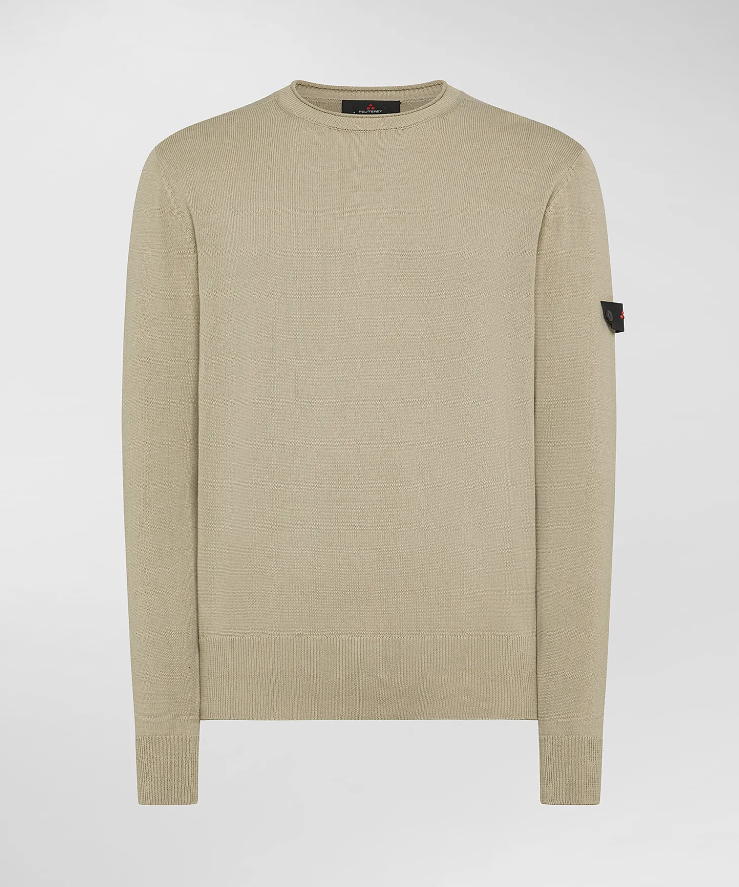 Maglia girocollo in tricot di cotone