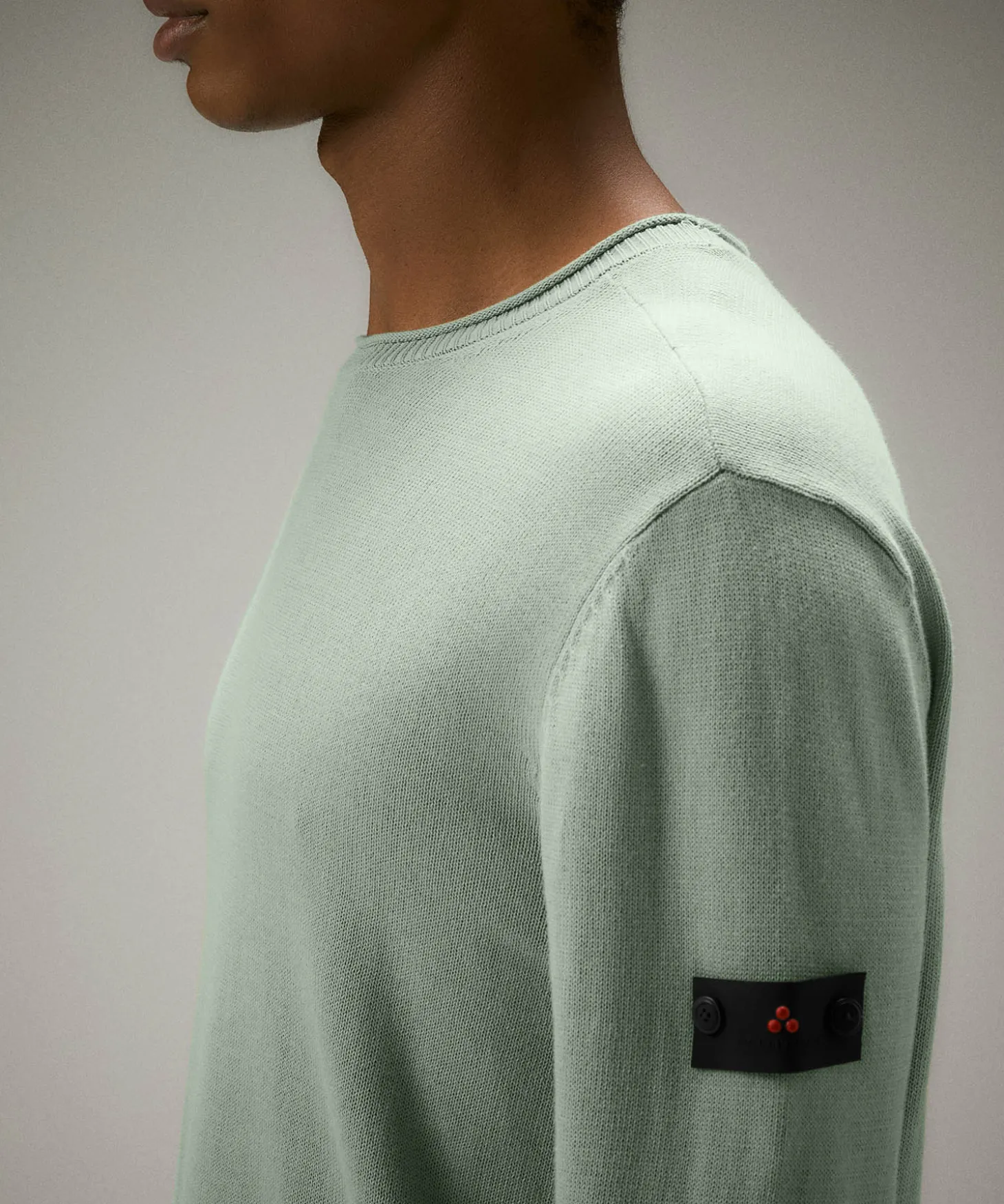 Maglia girocollo in tricot di cotone