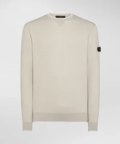 Maglia in misto cotone e nylon effetto felpa