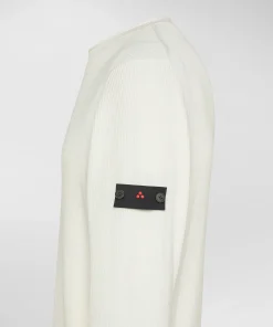 Maglia in tricot di cotone a costa inglese
