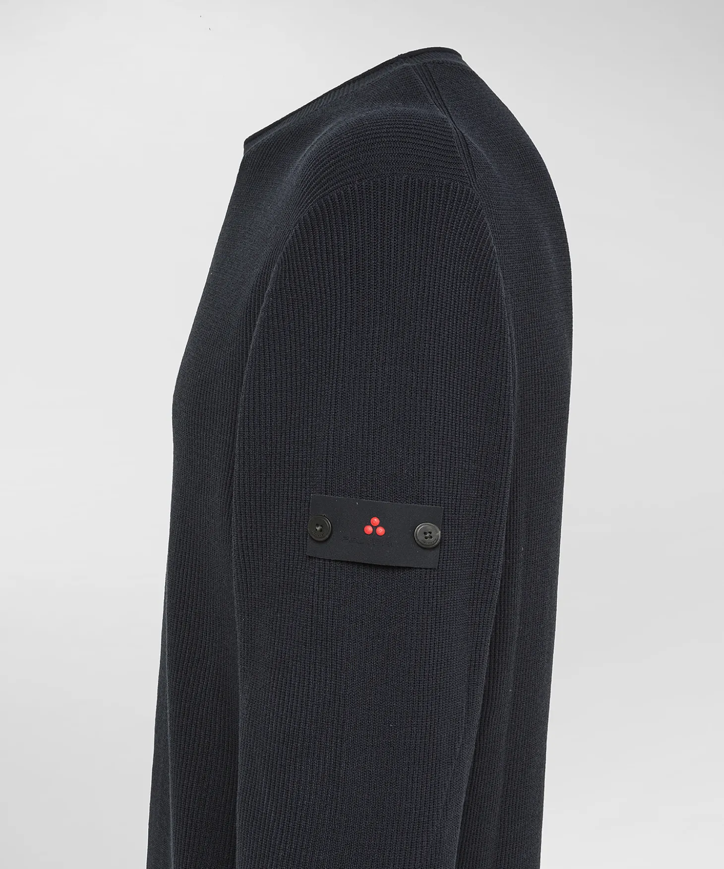 Maglia in tricot di cotone a costa inglese
