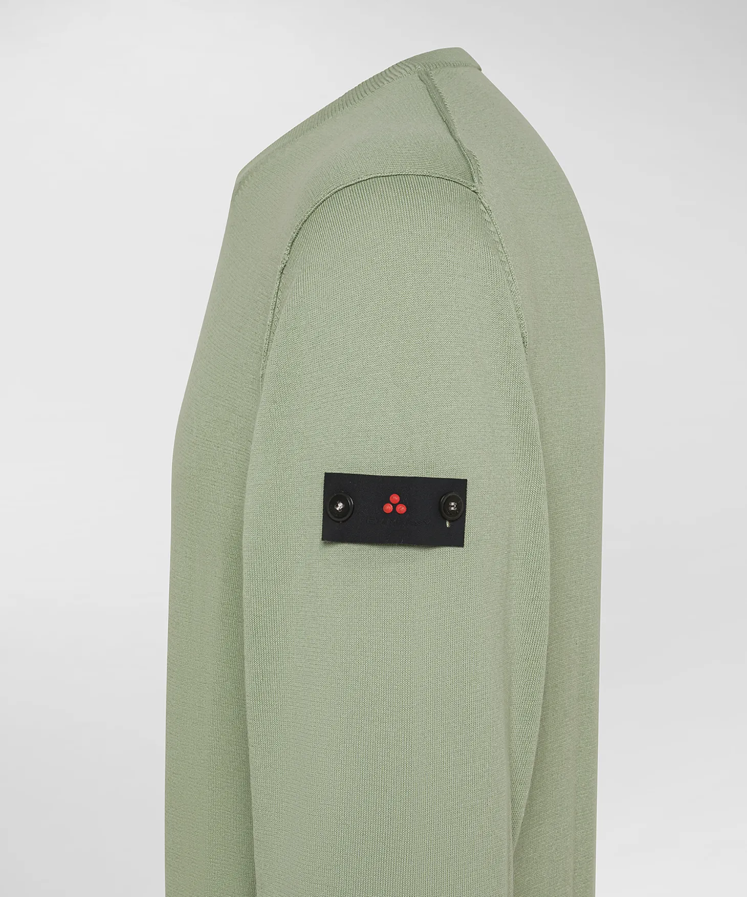 Maglia in tricot di cotone con dettagli a contrasto