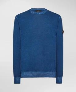 Maglia in tricot di cotone tinto capo