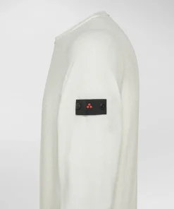 Maglia maniche lunghe in tricot effetto spugna