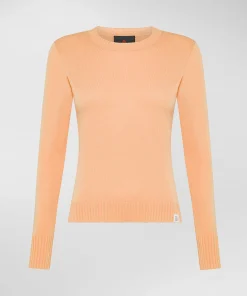 Maglia paricollo con polsini a contrasto