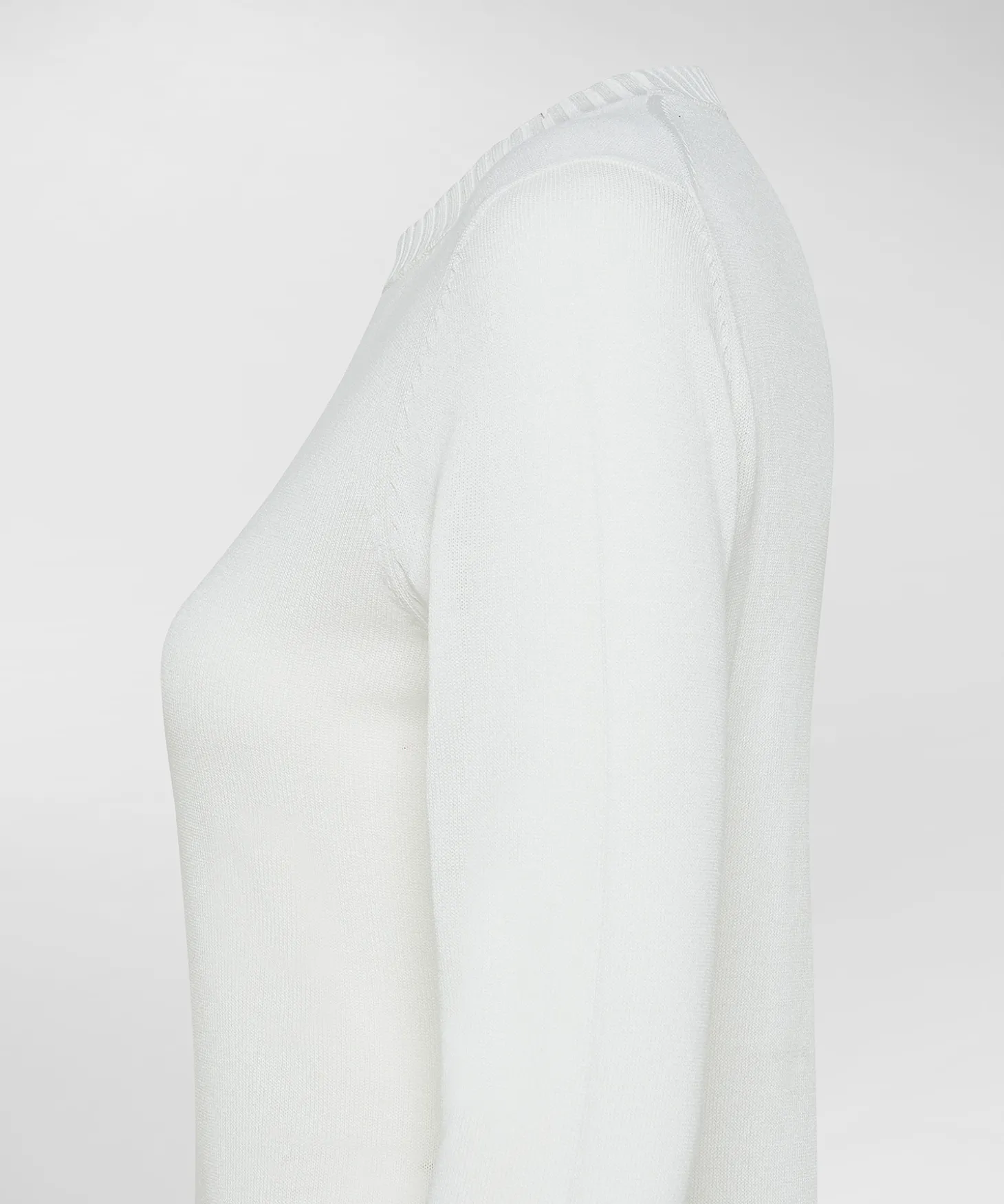 Maglia paricollo con polsini a contrasto
