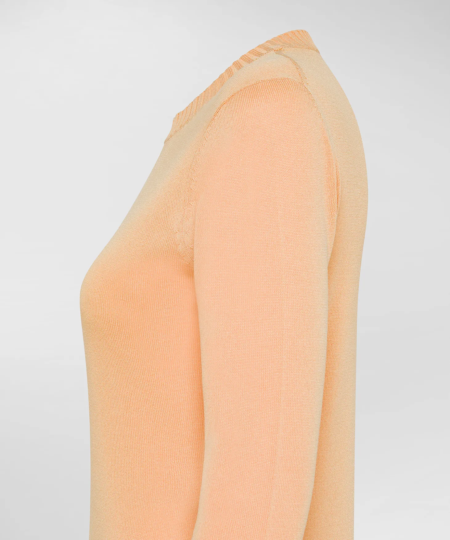 Maglia paricollo con polsini a contrasto