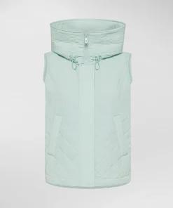 Padded vest con cappuccio
