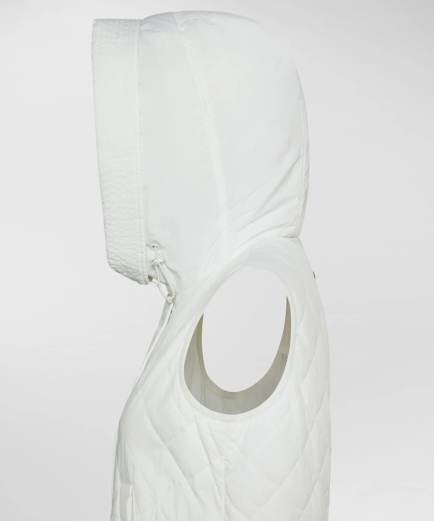 Padded vest con cappuccio