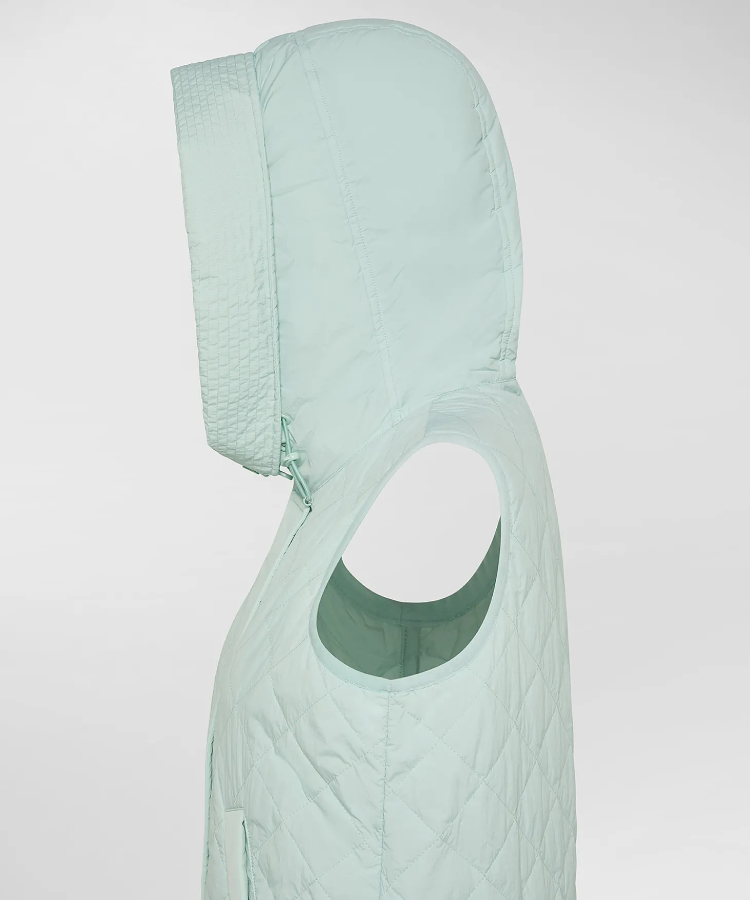 Padded vest con cappuccio