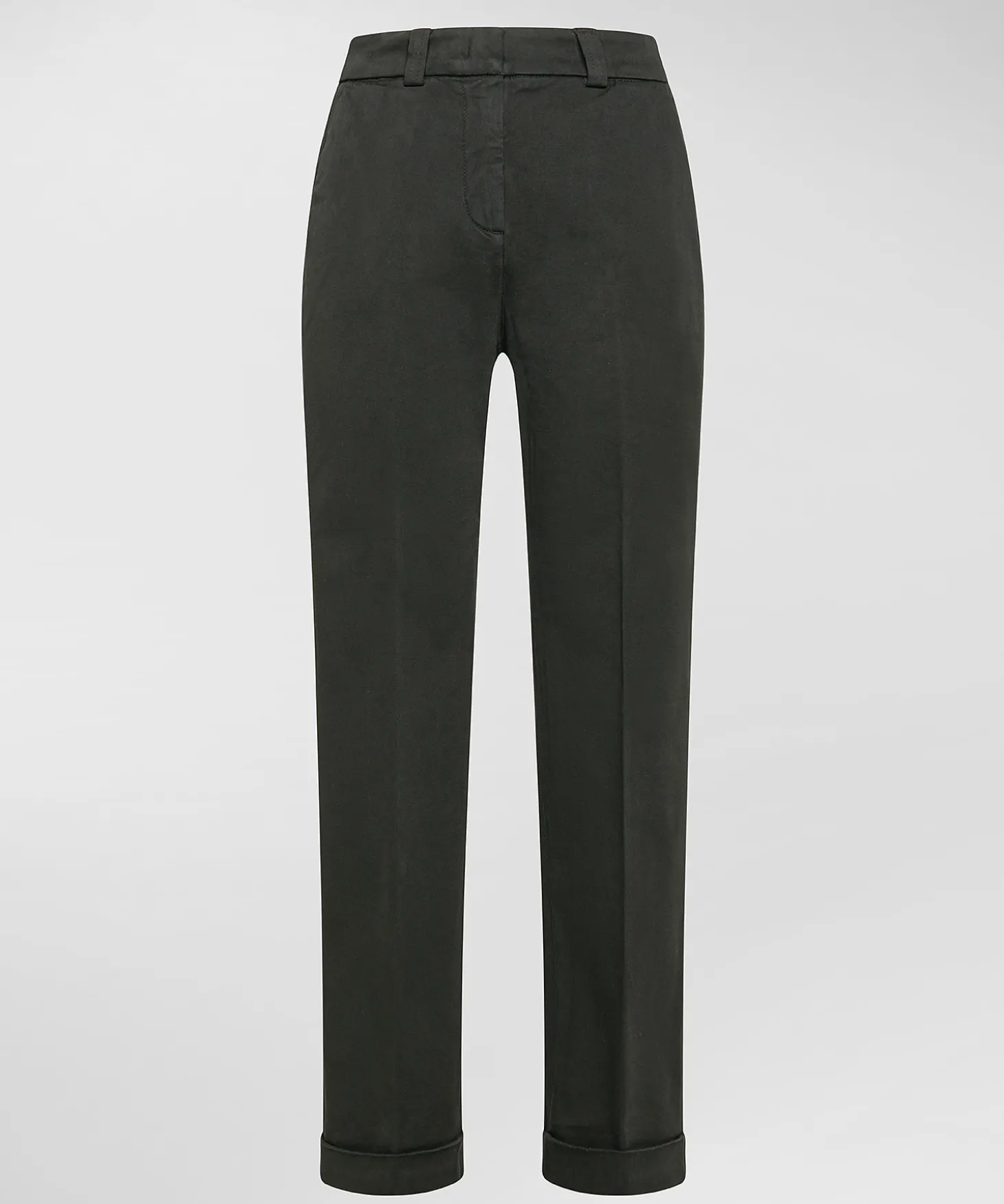 Pantaloni in gabardina di cotone stretch