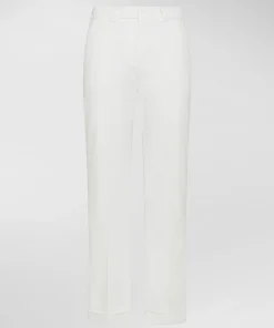Pantaloni in gabardina di cotone stretch