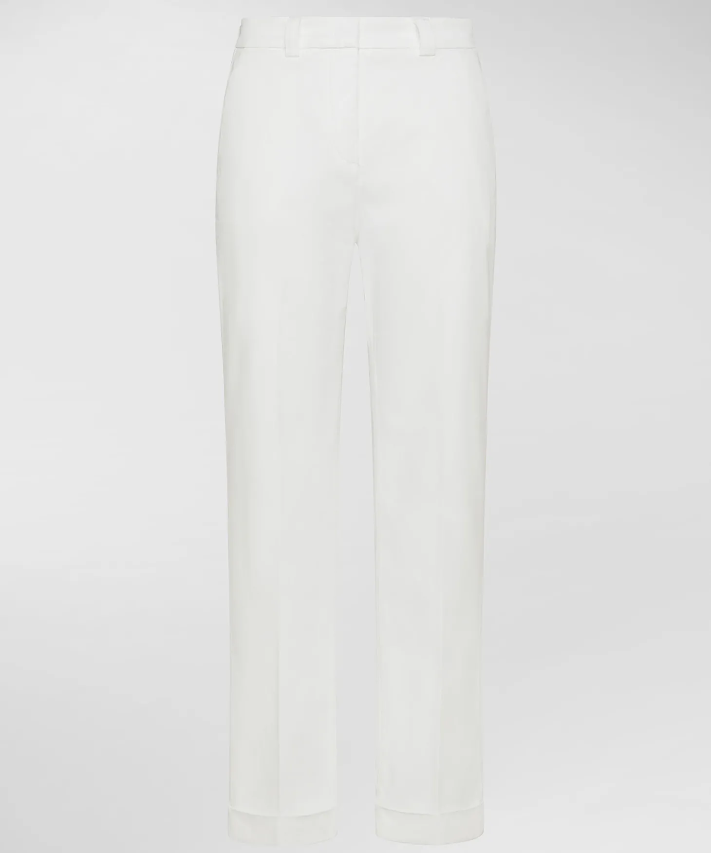 Pantaloni in gabardina di cotone stretch