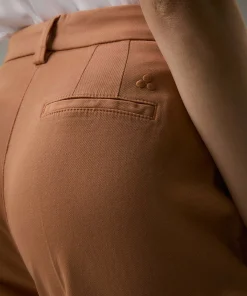Pantaloni in gabardina di cotone stretch