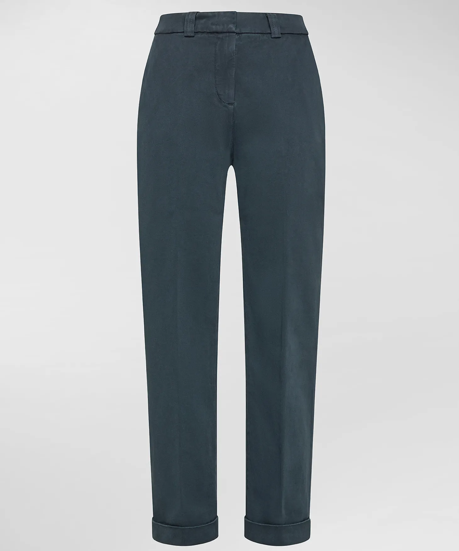 Pantaloni in gabardina di cotone stretch