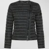 Piumino avvitato con zip obliqua