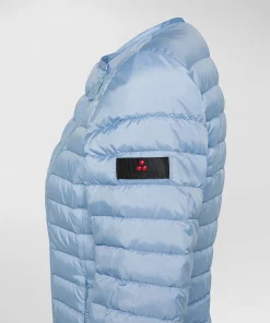 Piumino avvitato con zip obliqua